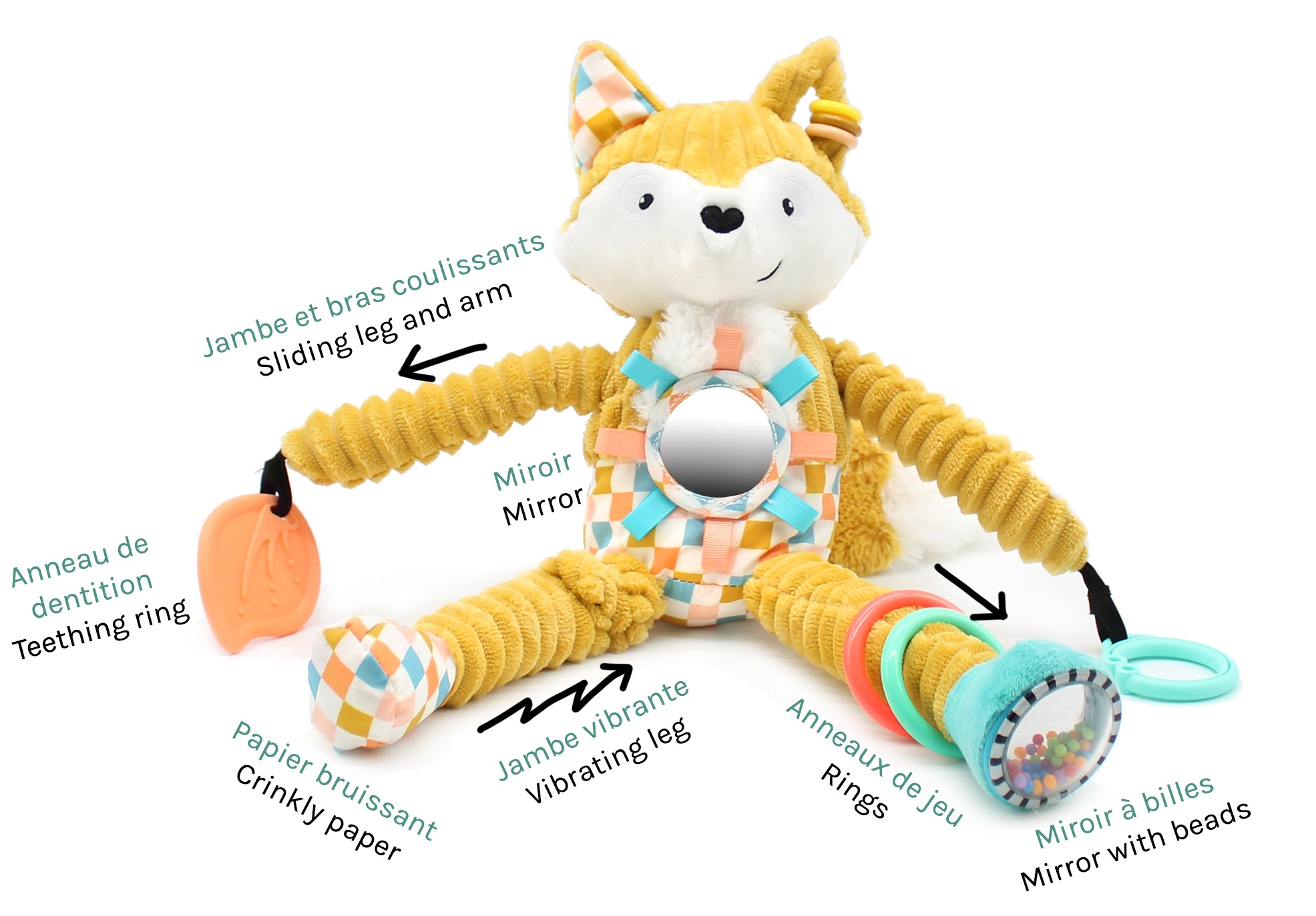 Peluche Activités Renard Cyranos