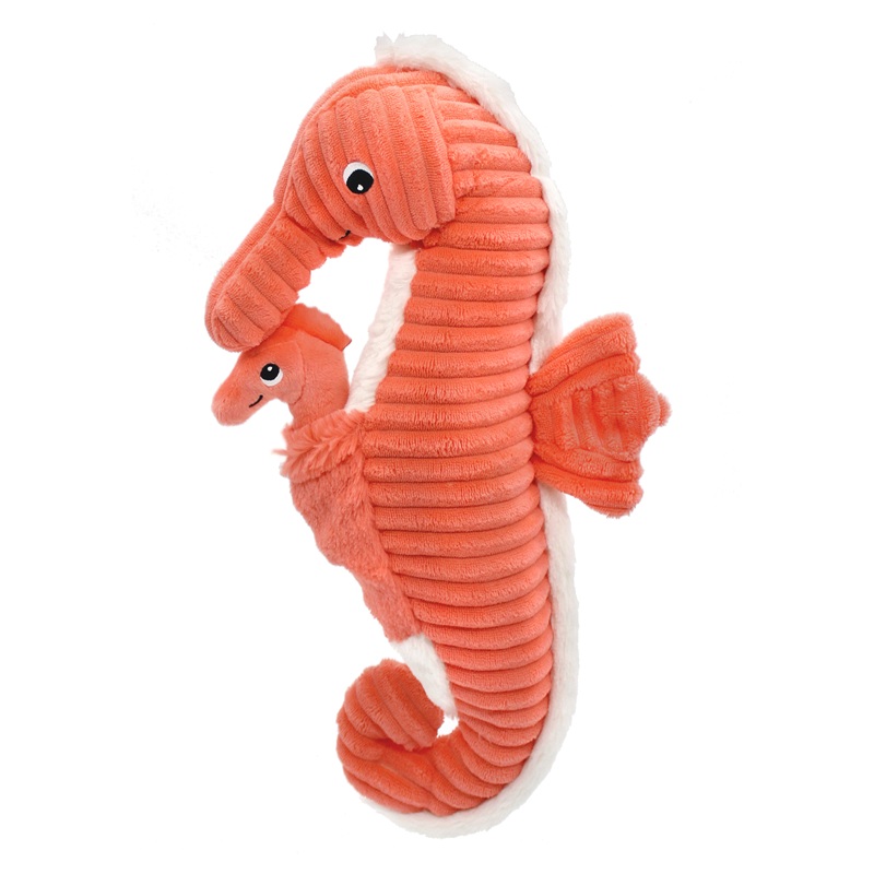 Peluche Hippocampe Papadou Papa et son Bébé Corail Ptipotos Peluche Hippocampe Papadou Papa et son Bébé Corail Ptipotos