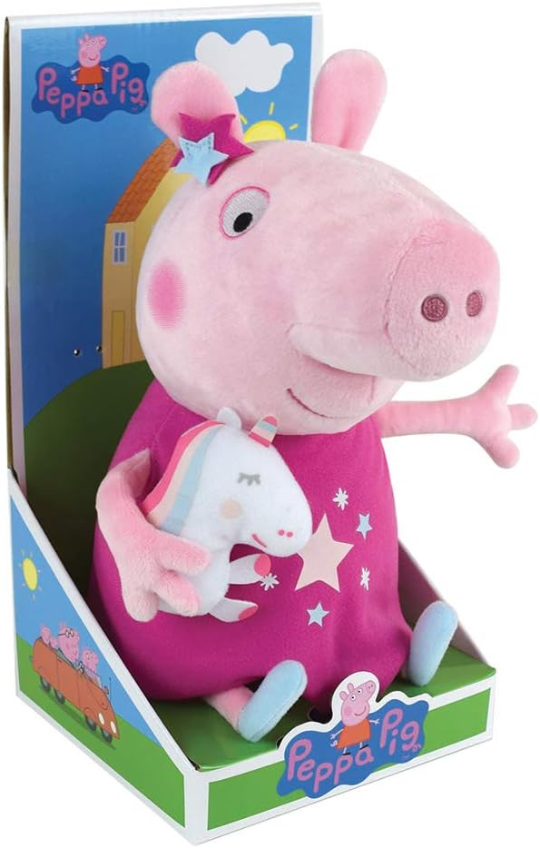 Jemini Peluche peppa pig et son doudou licorne 30 cm Livraison