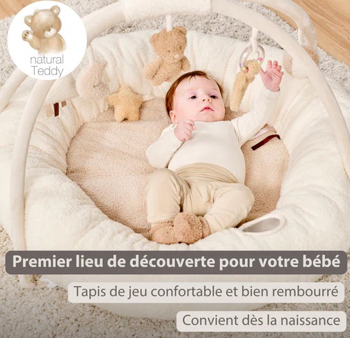 Tapis Eveil Pouf Teddy Ecru Tapis Eveil Pouf Teddy Ecru