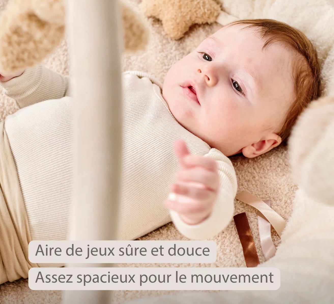 Tapis Eveil Pouf Teddy Ecru Tapis Eveil Pouf Teddy Ecru