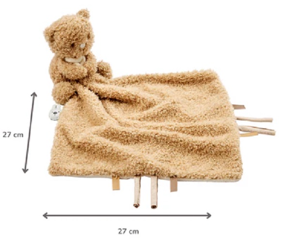 Doudou mouchoir Ours Teddy Beige Doudou mouchoir Ours Teddy Beige