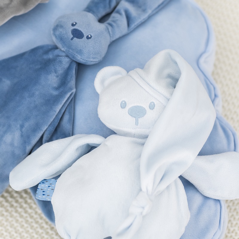 Peluche Ours Bleu Clair Lapidou Peluche Ours Bleu Clair Lapidou