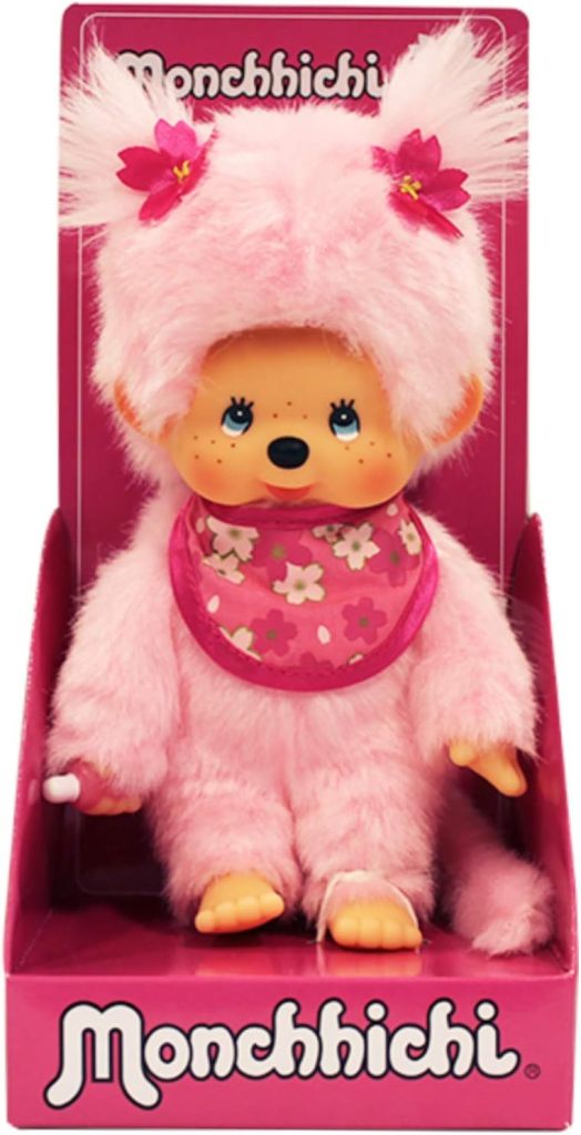 Peluche Monchhichi Kiki Rose - Sakura (20 cm)