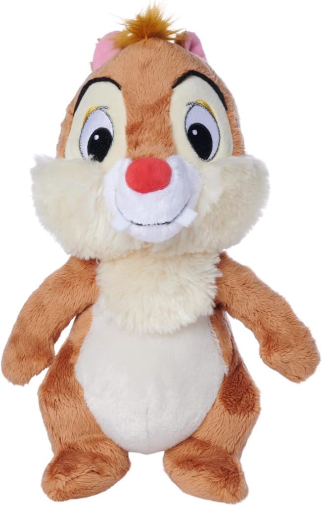 Peluche écureuil Tac DISNEYLAND PARIS Tic et Tac nez rouge Disney 3