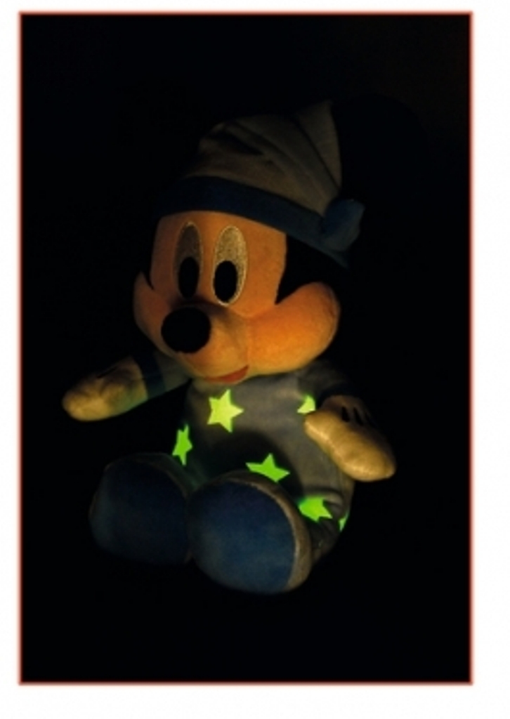 Doudou lumineux Disney personnalisé - Bonne nuit Mickey