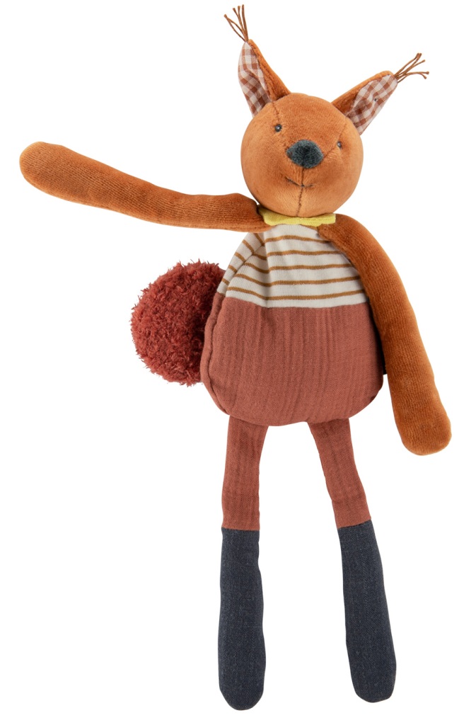 Doudou Hochet Ecureuil Harry Pomme des Bois Doudou Hochet Ecureuil Harry Pomme des Bois