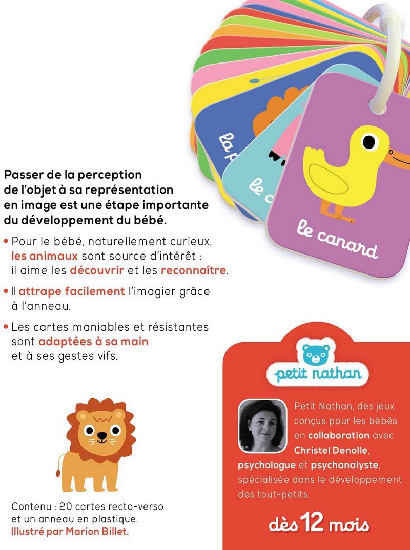 Imagier Jeu de carte pour bébé