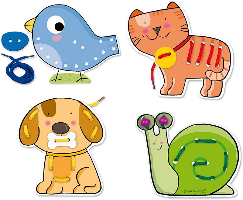 Jeu de Laçage Animaux Jeu de Laçage Animaux