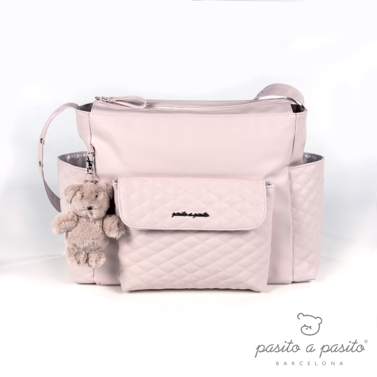 Sac à langer matelassé Inés Rose Sac à langer matelassé Inés Rose