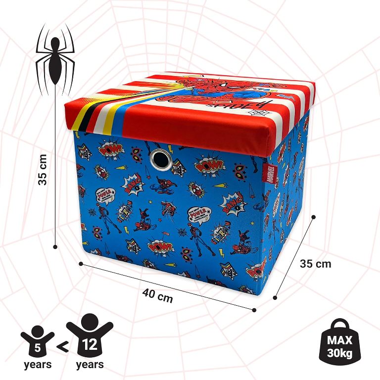 Coffre de Rangement Ottoman Spiderman Coffre de Rangement Ottoman Spiderman
