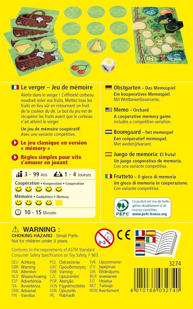 Jeu de Mémoire Le Verger Jeu de Mémoire Le Verger