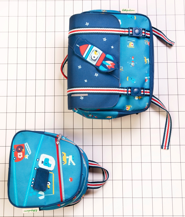 Lilliputiens Cartable en route Doudouplanet, Livraison Gratuite