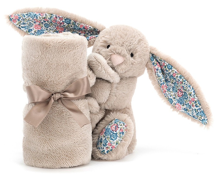 Jellycat Doudou lapin beige blossom bashful Livraison Gratuite 24 48h