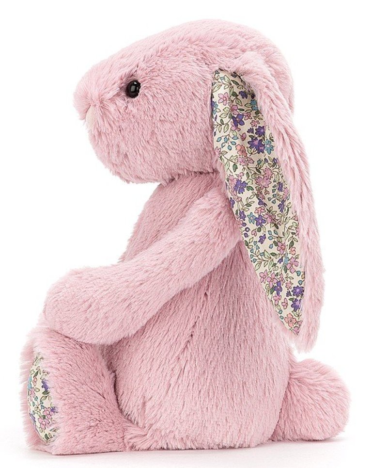 Jellycat - Doudou plat Blossom lapin rose - L: 13 cm x l : 34 cm x H: 34 cm