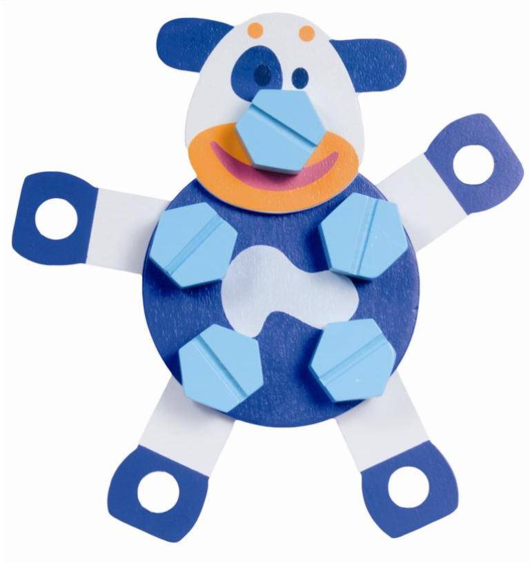 Boikido Wooden Animal Constructions 54 Pc Set ブロック おもちゃ Boikido Wooden Push And Play - Rabbit Wagon :