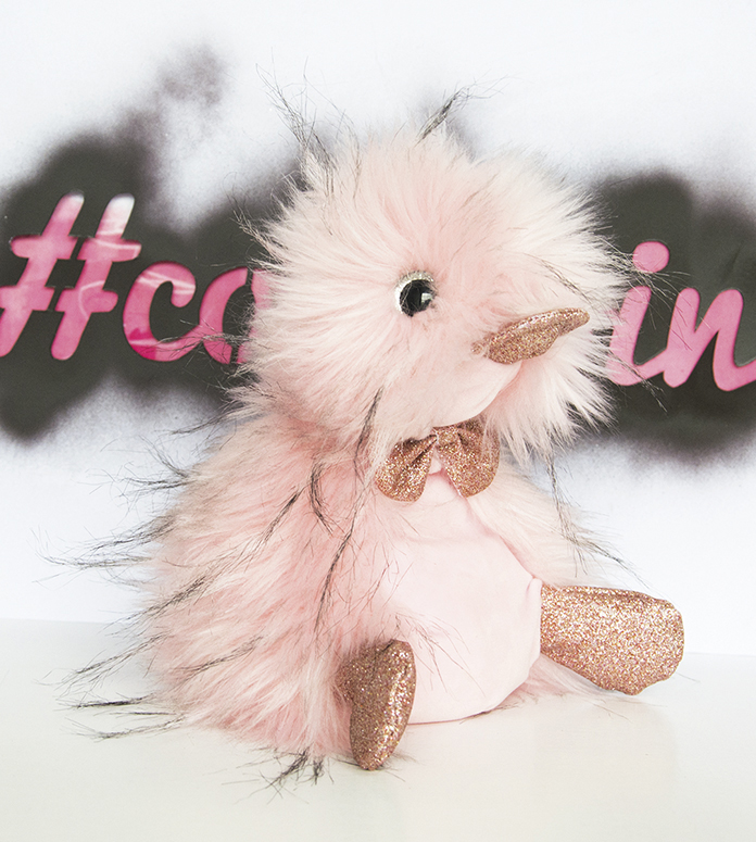 Coin - Peluche coin ziggy rose 18 cm, Livraison Gratuite 24/48h