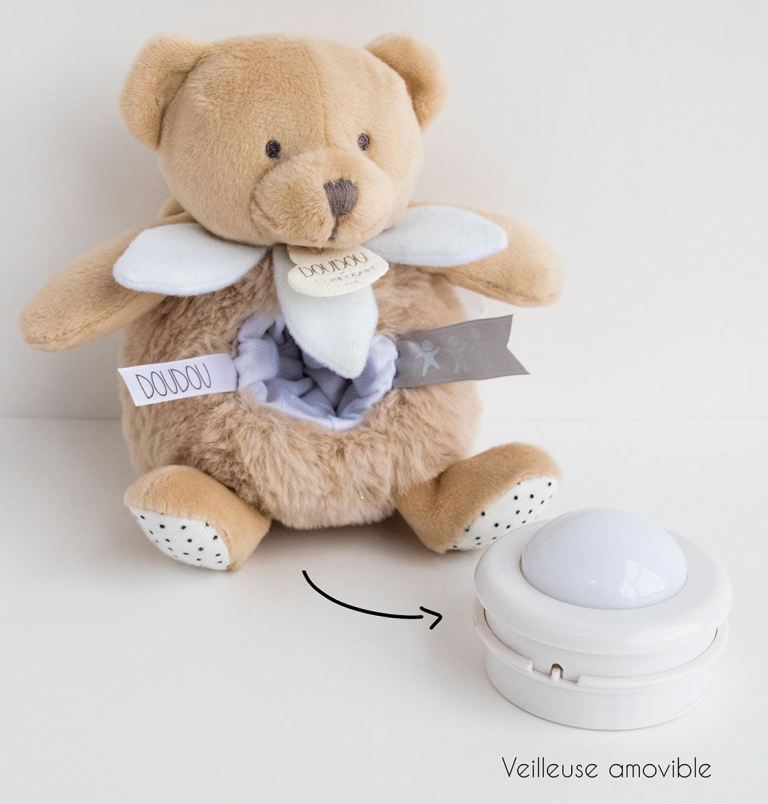 veilleuse peluche Panda roux- 15 cm - Doudou et compagnie Unicef