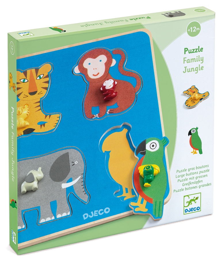 DJECO Puzzlo Jungle - Puzzle bois 15 pièces : Chez Rentreediscount Cadeaux  & Jeux