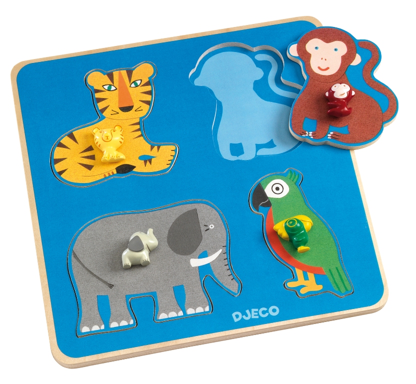 DJECO Puzzlo Jungle - Puzzle bois 15 pièces : Chez Rentreediscount Cadeaux  & Jeux