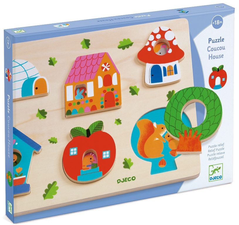 Djeco - Puzzle coucou house Doudouplanet, Livraison Gratuite 24/48h