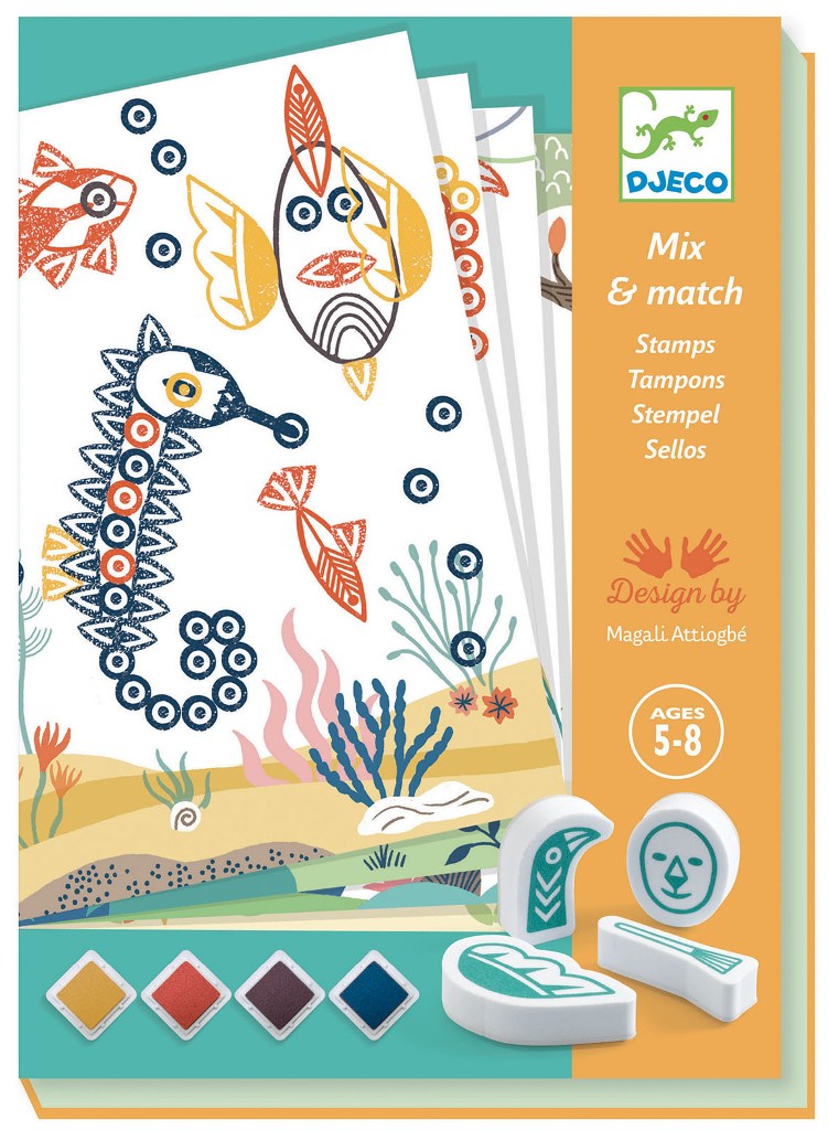 Djeco - Coffret tampons mix and match surprising animals, Livraison  Gratuite 24/48h