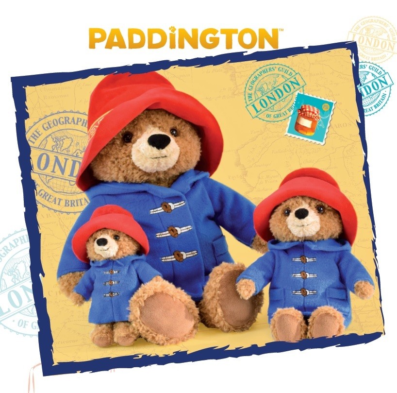 Jemini - Peluche ours paddington 27 cm Doudouplanet, Livraison Gratuite  24/48h