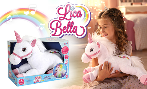 Peluche - Gipsy Toys - Licorne Lica Bella Magique blanc - Gipsy