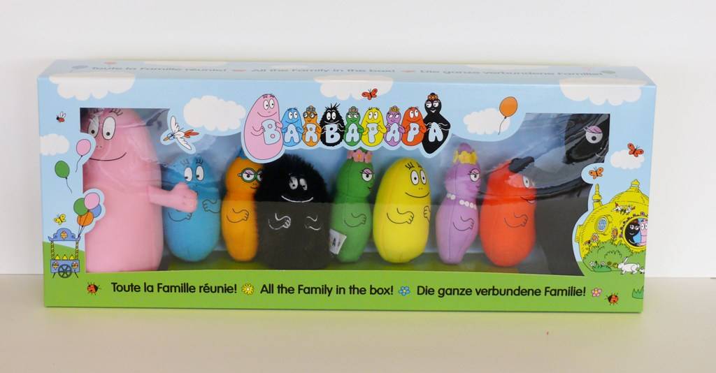 Jemini | Coffret De 9 Peluches Barbapapa Pour Enfants | +/- 15 Cm | Barbapapa ET BARBAMAMA Et Leurs 7 Enfants | Douce | Licence Officielle | Jouet D'Éveil Collection | Idée Cadeau Pour Fans