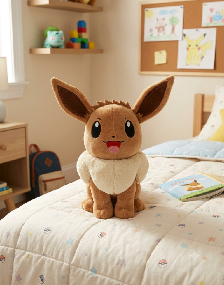 Peluche Evoli avec Boite Ouverte - 20 cm Peluche Evoli avec Boite Ouverte - 20 cm