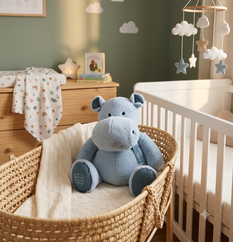 Peluche Hippo Blue Jeans - 85 cm Peluche Hippo Blue Jeans - 85 cm