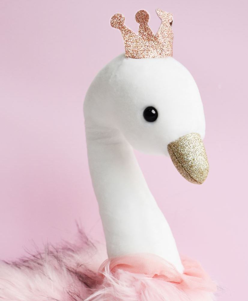 Peluche cygne rose outlet