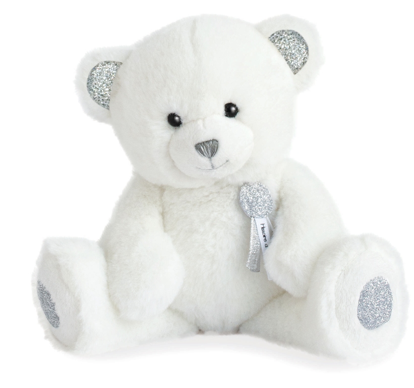 Peluche Ours Blanc Charms 24 cm