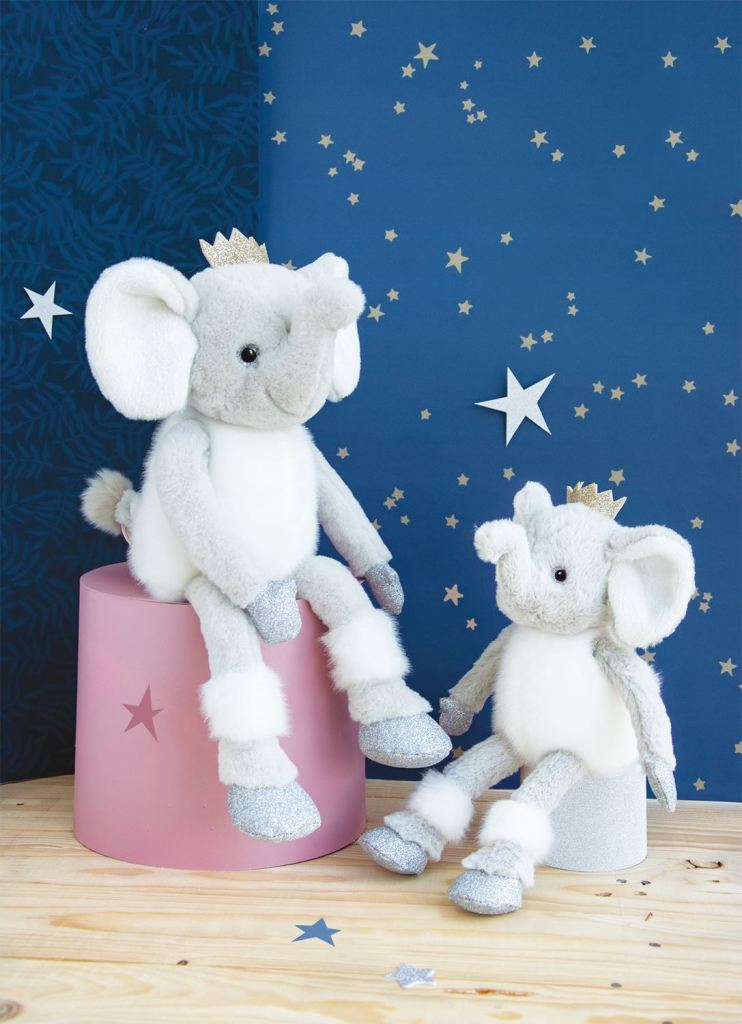 Peluche STEIFF Éléphant Sur Roues – H.47 Cm, L. 60 Cm – Allemagne, Occasion