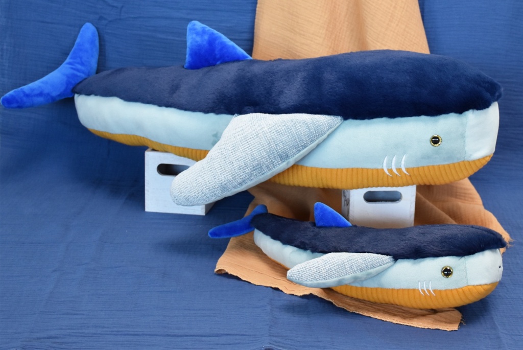 Peluche Requin Bleu Trésors Marins