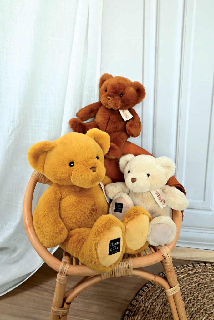 Peluche Ours marron assis 70 cm