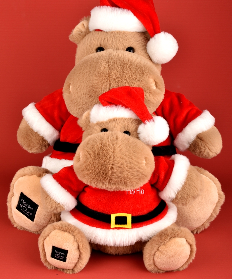 Peluche Hippo Kris Hug Noël - 38 cm Peluche Hippo Kris Hug Noël - 38 cm