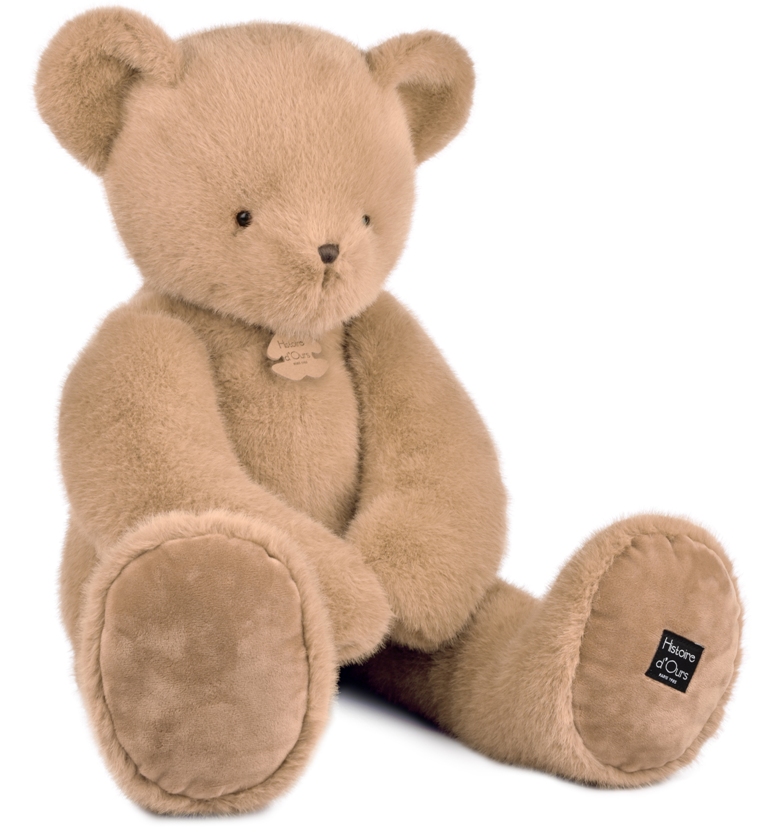 Peluche Ours Clémentin Miel Amande - 80 cm Peluche Ours Clémentin Miel Amande - 80 cm