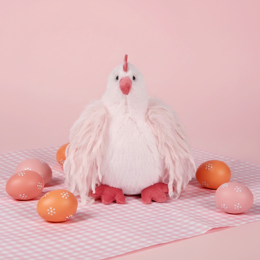 Peluche Poule Rose Lady Les Poulettes Peluche Poule Rose Lady Les Poulettes