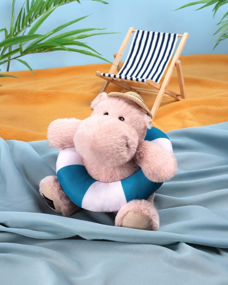 Peluche Hippopotame Bubble Beach - 20 cm Peluche Hippopotame Bubble Beach - 20 cm