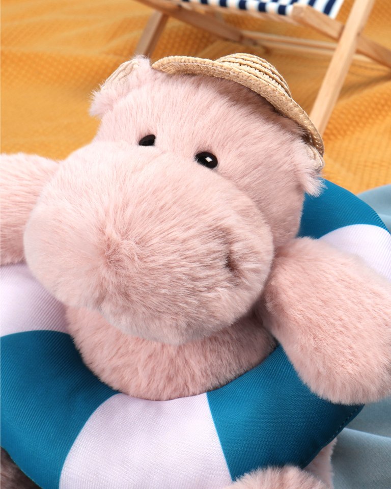 Peluche Hippopotame Bubble Beach - 20 cm Peluche Hippopotame Bubble Beach - 20 cm