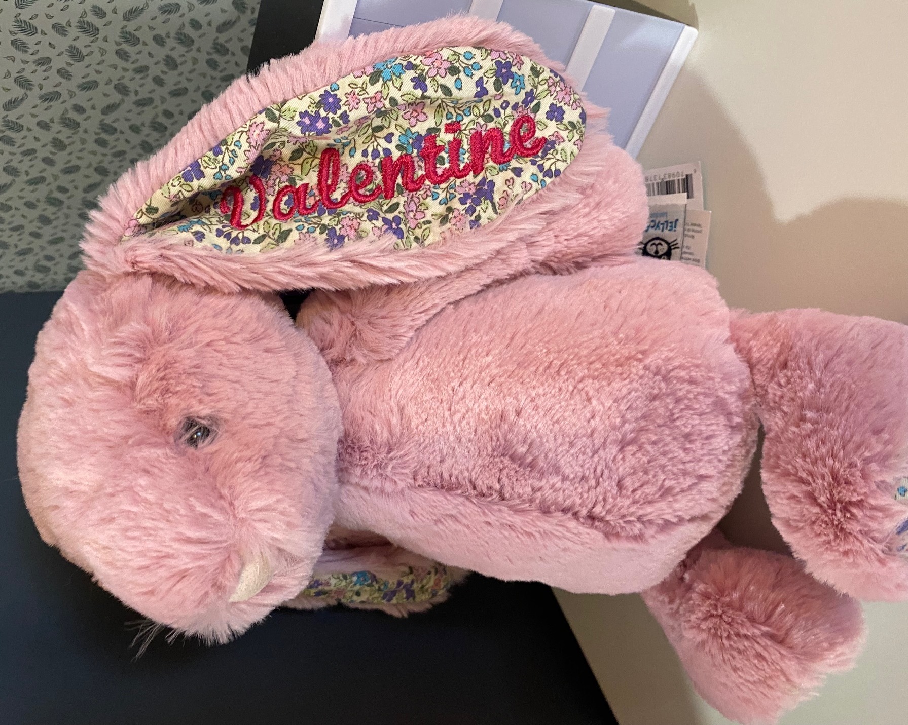 Jellycat – Lapin en peluche Blossom Blush Rose Poudré