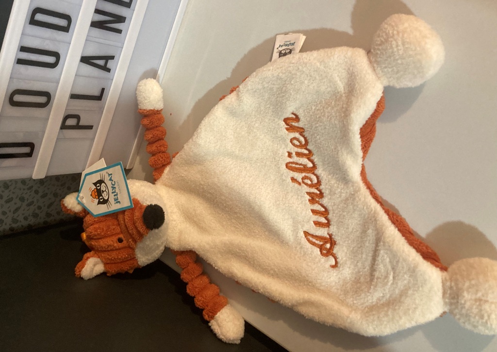 Doudou plat renard Cordy Roy de Jellycat SRS4FX