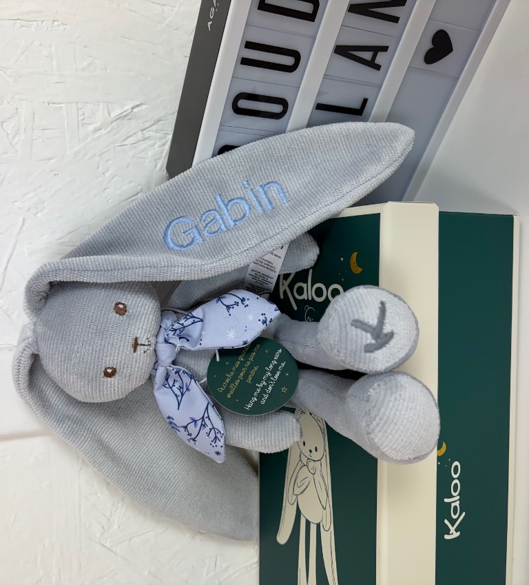 Peluche Pantin Lapin Bleu Lapinoo 25 cm Peluche Pantin Lapin Bleu Lapinoo 25 cm