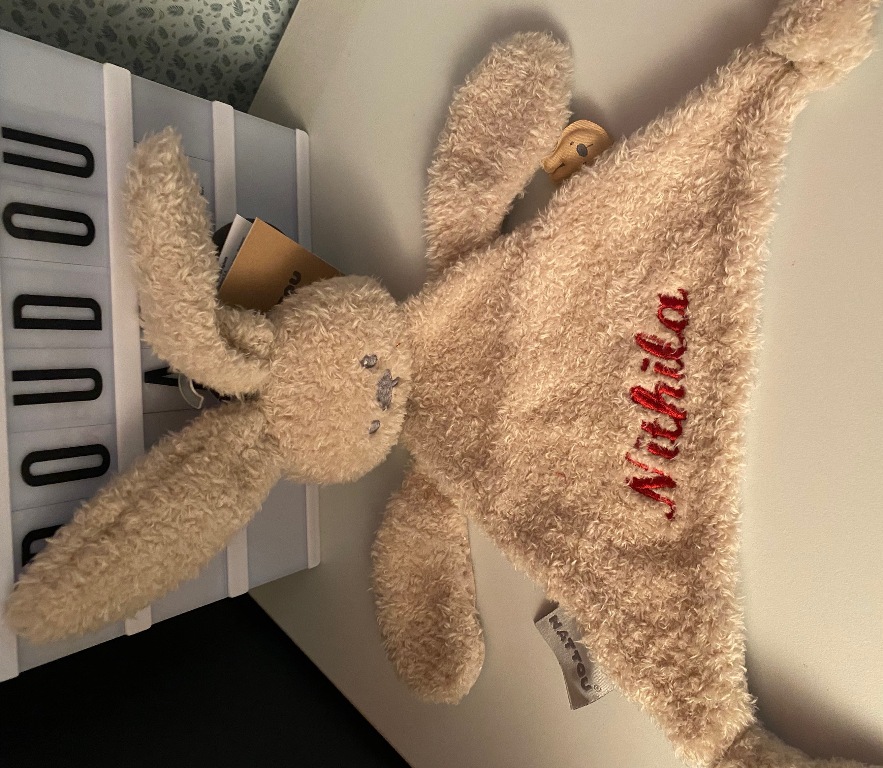 Doudou Triangle Lapin Lapidou Teddy Sable Doudou Triangle Lapin Lapidou Teddy Sable