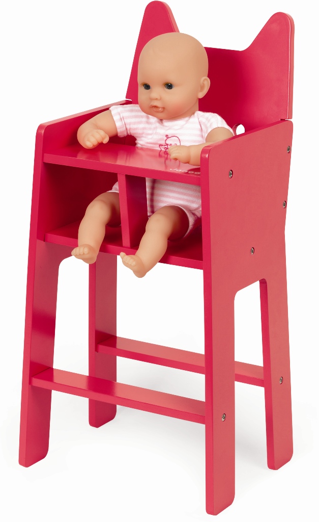 Chaise haute pour poupées Fienchen, chaise pour poupée de bébé