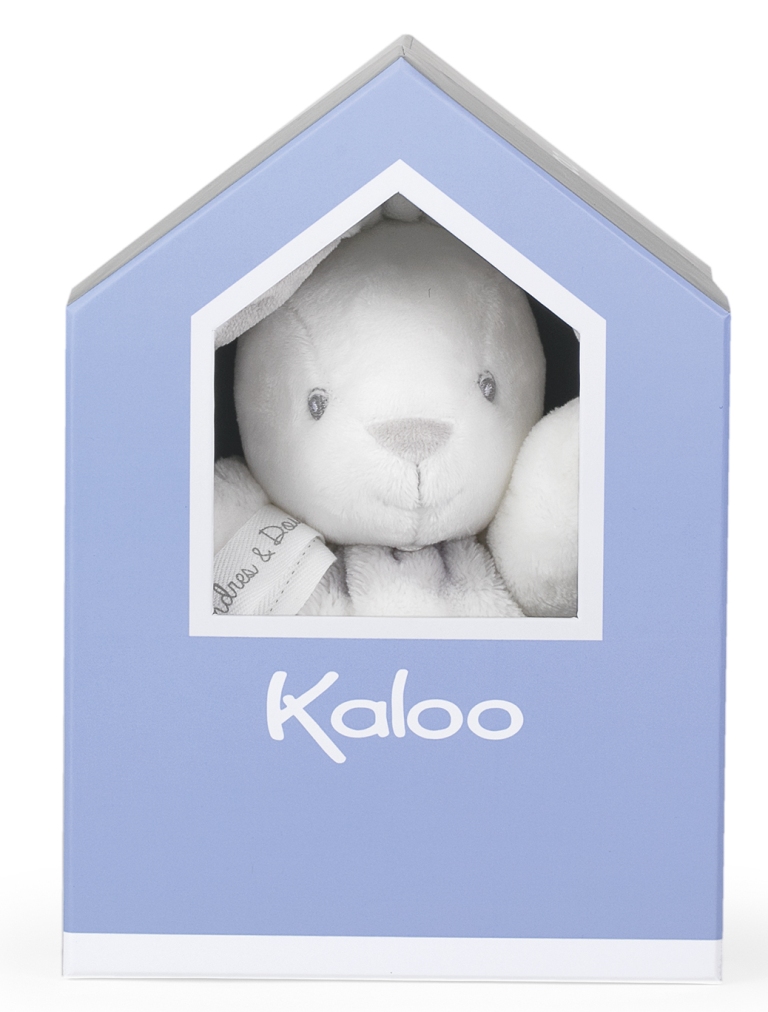 Kaloo Bébé Pastel Peluche Patapouf Lapinou 18 cm Gris et Crème 