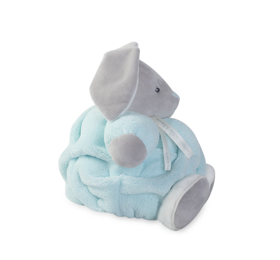 KALOO - Perle - Peluche patapouf Coniglio Blu - 18cm