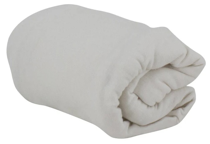 Lot de 2 Draps Housse Blanc - 60x120 cm
