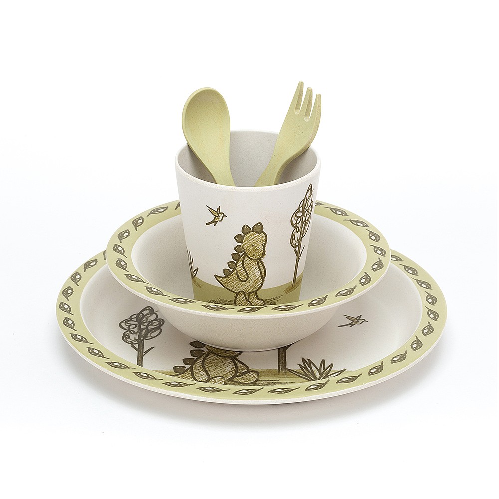 Coffret Repas Bambou Dino Coffret Repas Bambou Dino